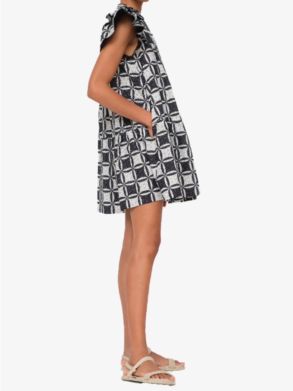 Sea NY Catalina Calico Dress XS - Picture 2 of 10